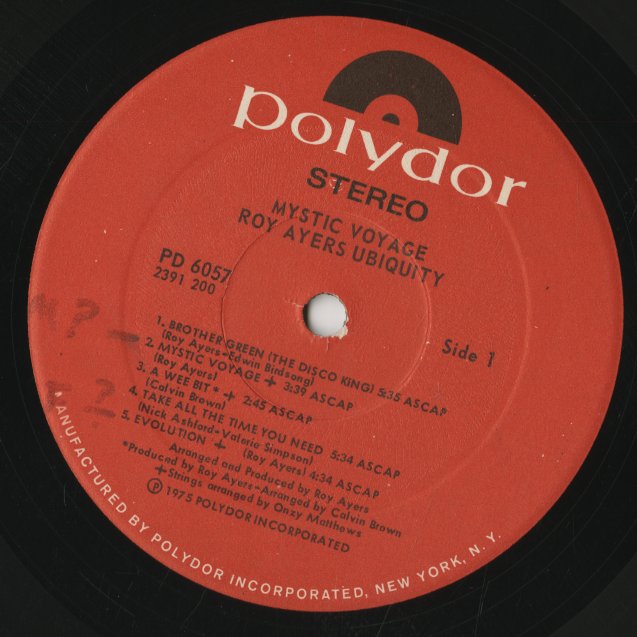 Roy Ayers / ロイ・エアーズ / Mystic Voyage (PD-6057)
