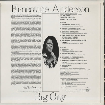 Ernestine Anderson / アーネスティン・アンダーソン / Big City (CJ-214)