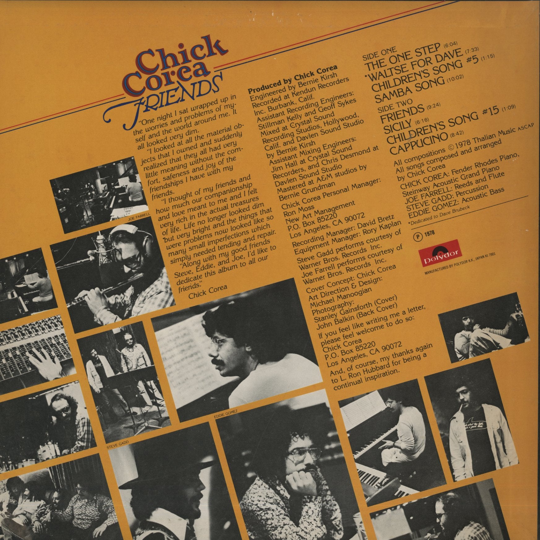 Chick Corea / チック・コリア / Friends (MPF 1191)