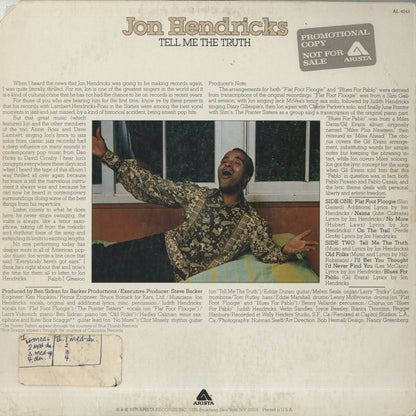 Jon Hendricks / ジョン・ヘンドリクス / Tell Me The Truth (AL4043)