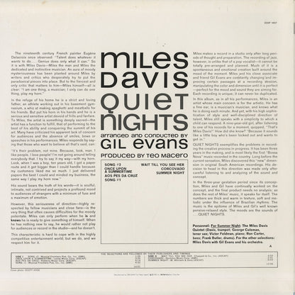 Miles Davis / マイルス・デイヴィス / Quiet Nights (20AP 1407)