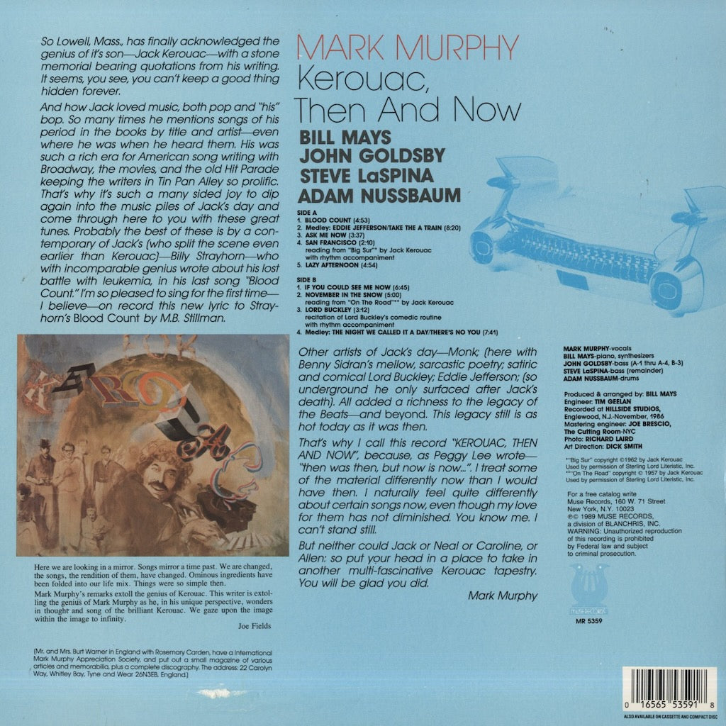 Mark Murphy / マーク・マーフィ / Kerouac Then And Now (MR 5359)