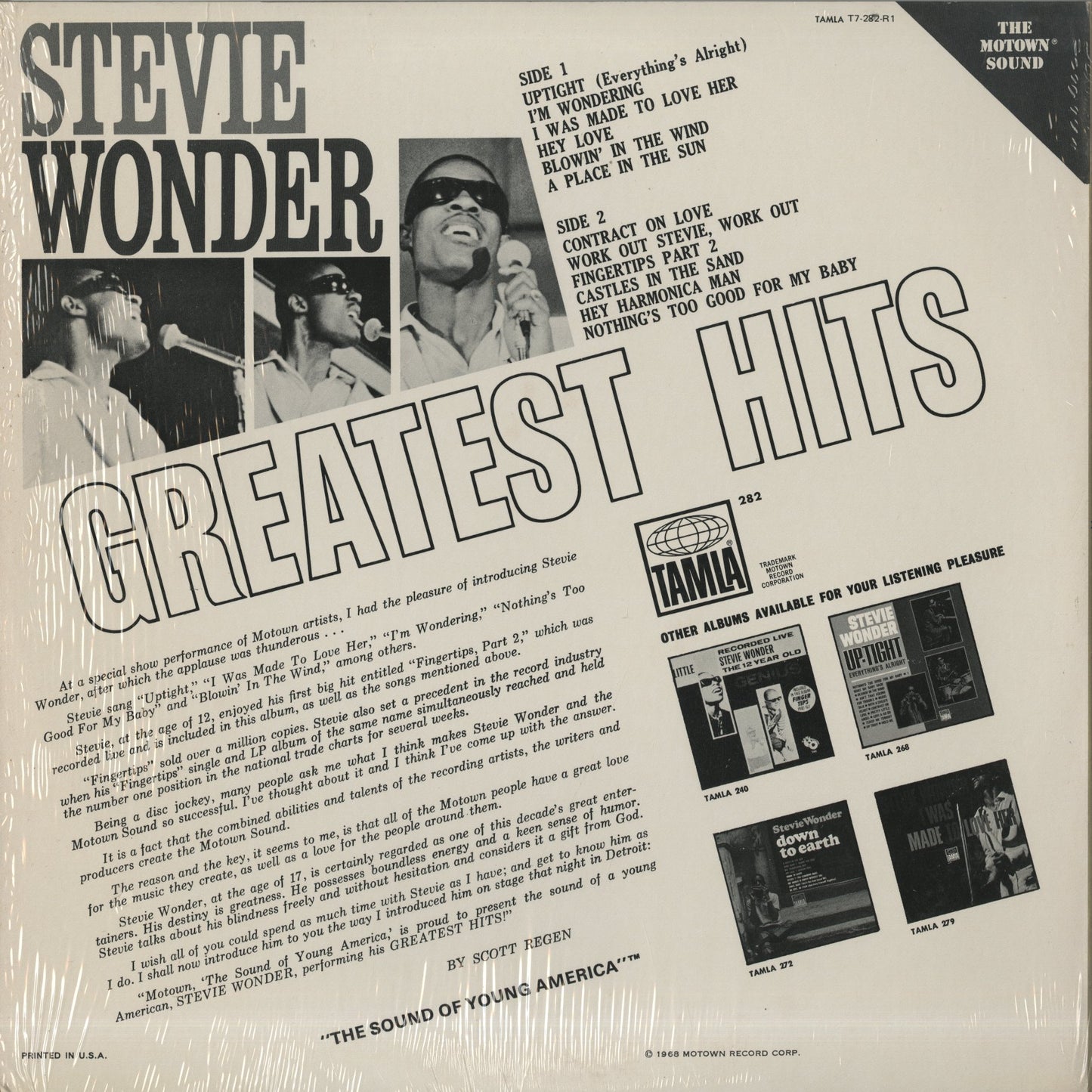 Stevie Wonder / スティーヴィ・ワンダー / Greatest Hits (TS-282)