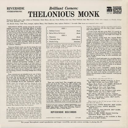Thelonious Monk / セロニアス・モンク / Brilliant Corners (MW 2044)