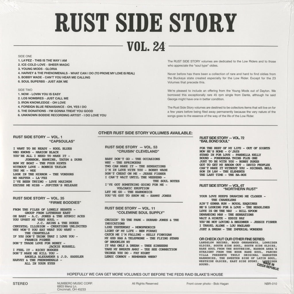 V.A./ Rust Side Story VOL.24 - TRI COLOR STRIPE VINYL (NBR-010)