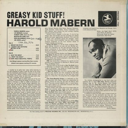 Harold Mabern / ハロルド・メイバーン / Greasy Kid Stuff (PRST7764)