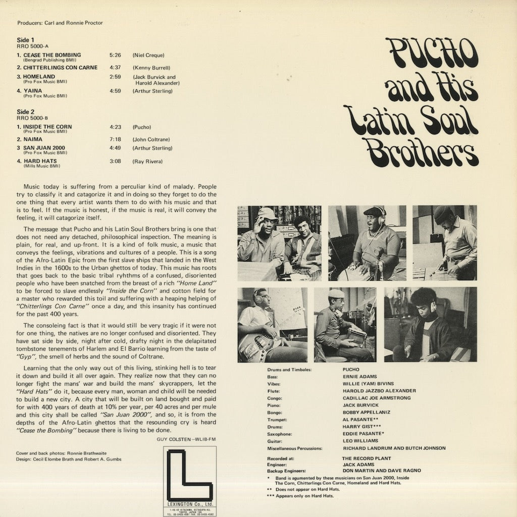 Pucho & The Latin Soul Brothers / プーチョ&ヒズ・ラテン・ソウル