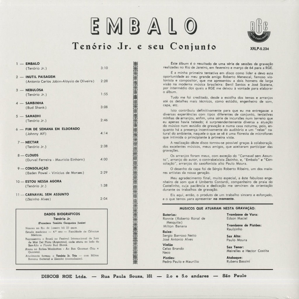 Tenorio Jr. / テノーリオ・ジュニオル / Embalo (MRBLP144)