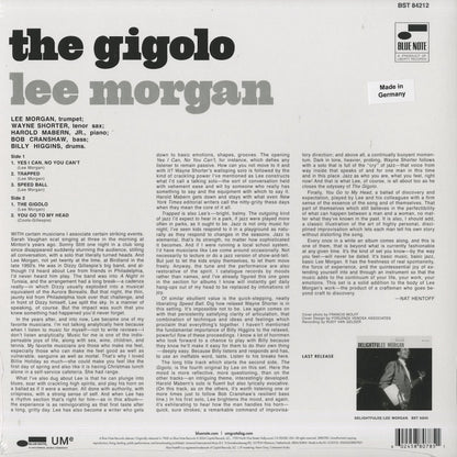 Lee Morgan / リー・モーガン / The Gigolo (180g)