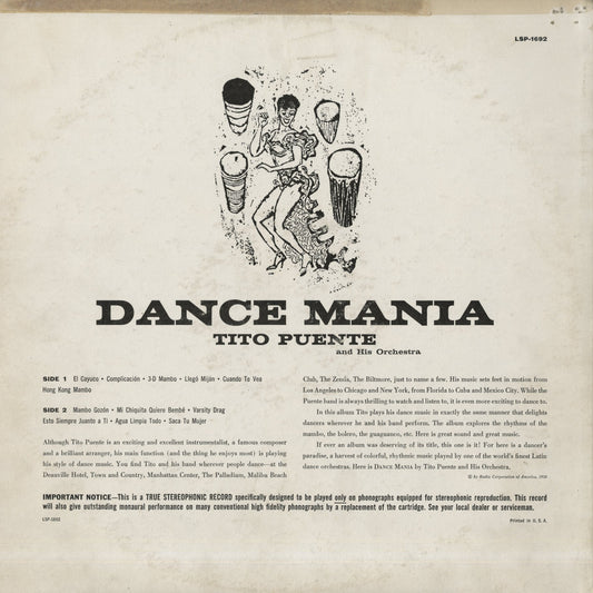 Tito Puente / ティト・プエンテ / Dance Mania (LSP1692)