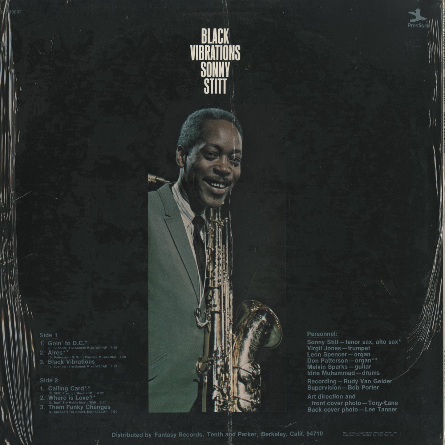 Sonny Stitt / ソニー・スティット / Black Vibrations (PR-10032)