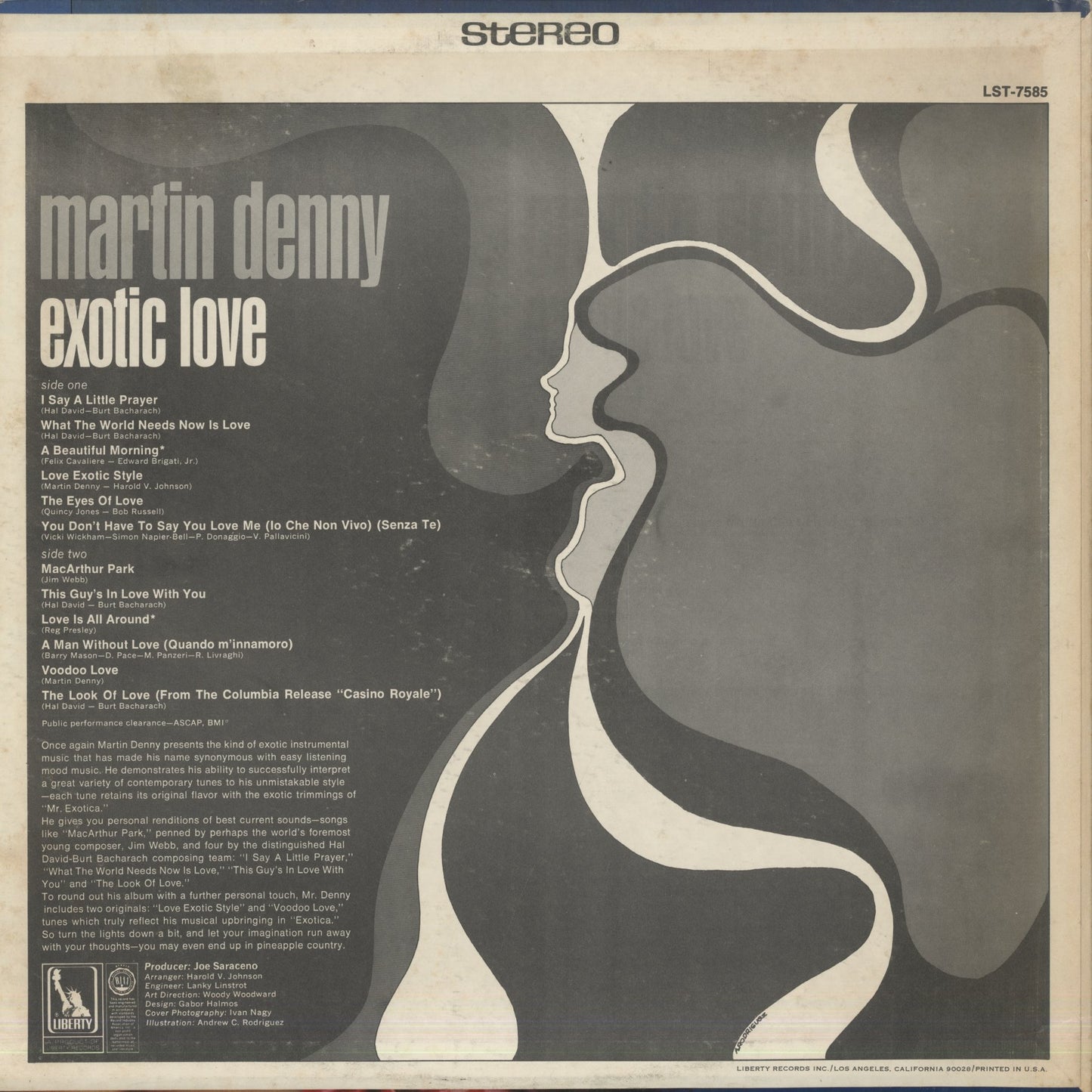 Martin Denny / マーチン・デニー / Exotic Love (LST-7585)