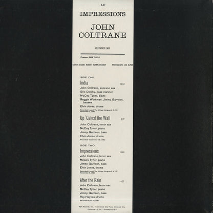 John Coltrane / ジョン・コルトレーン / Impressions (MCA29014)