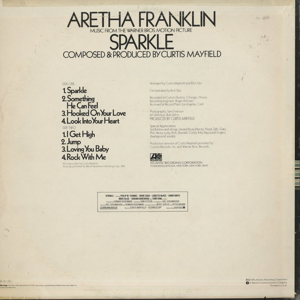 Aretha Franklin / アレサ・フランクリン / Sparkle (SD18176)