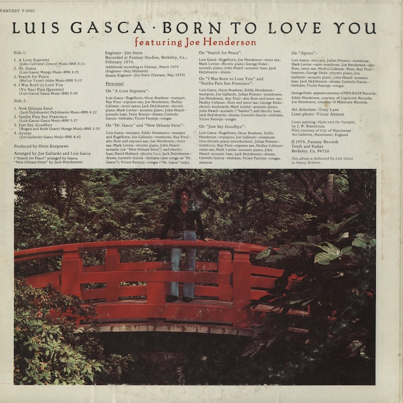 Luis Gasca / ルイス・ガスカ / Born To Love You (F-9461)