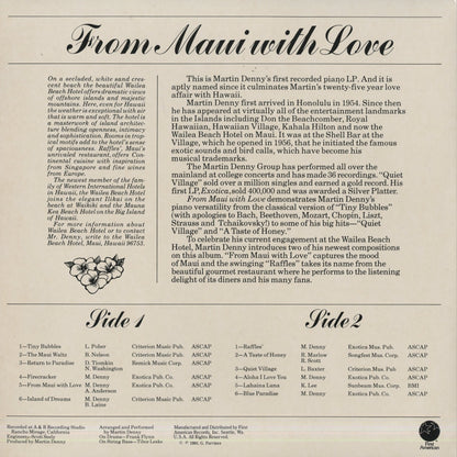 Martin Denny / マーティン・デニー / From Maui With Love (FA-7743)