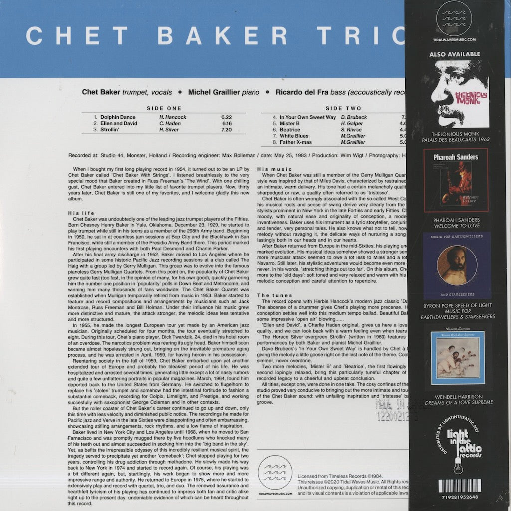 オランダオリジナル chet baker MR.b チェットベイカー LP レコード 
