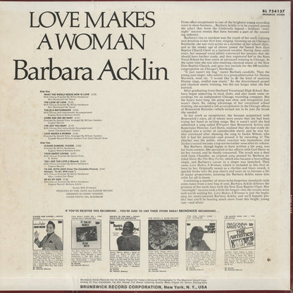 Barbara Acklin / バーバラ・アクリン / Love Makes A Woman (BL 754137)