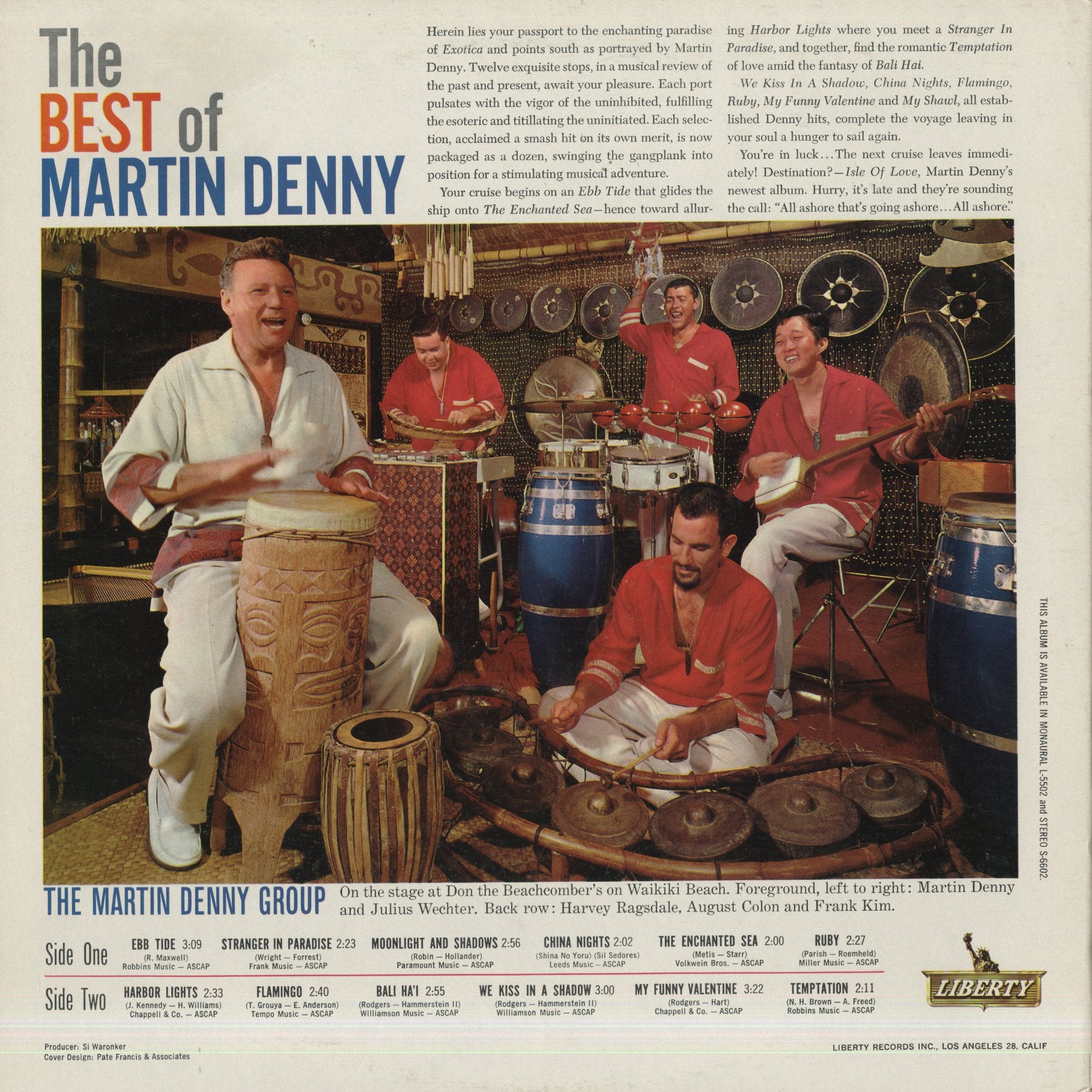 Martin Denny / マーチン・デニー / The Best Of Martin Denny (L5502) – VOXMUSIC  WEBSHOP