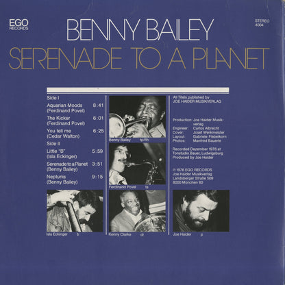 Benny Bailey / ベニー・ベイリー / Serenade To A Planet (4004)