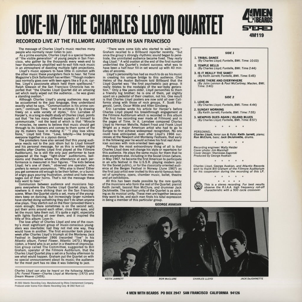 Charles Lloyd / チャールズ・ロイド / Love-In (4M119)