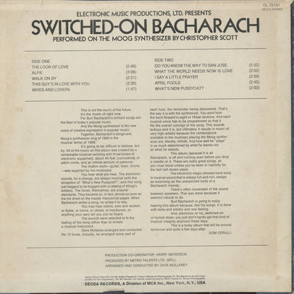 Christpher Scott / クリストファー・スコット / Switched-On Bacharach (DL75141)