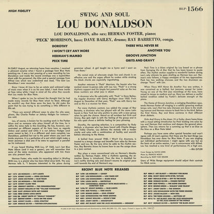 Lou Donaldson / ルー・ドナルドソン / Swing and Soul (K18P 9242)