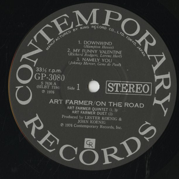 Art Farmer / アート・ファーマー / On The Road (GP 3080)