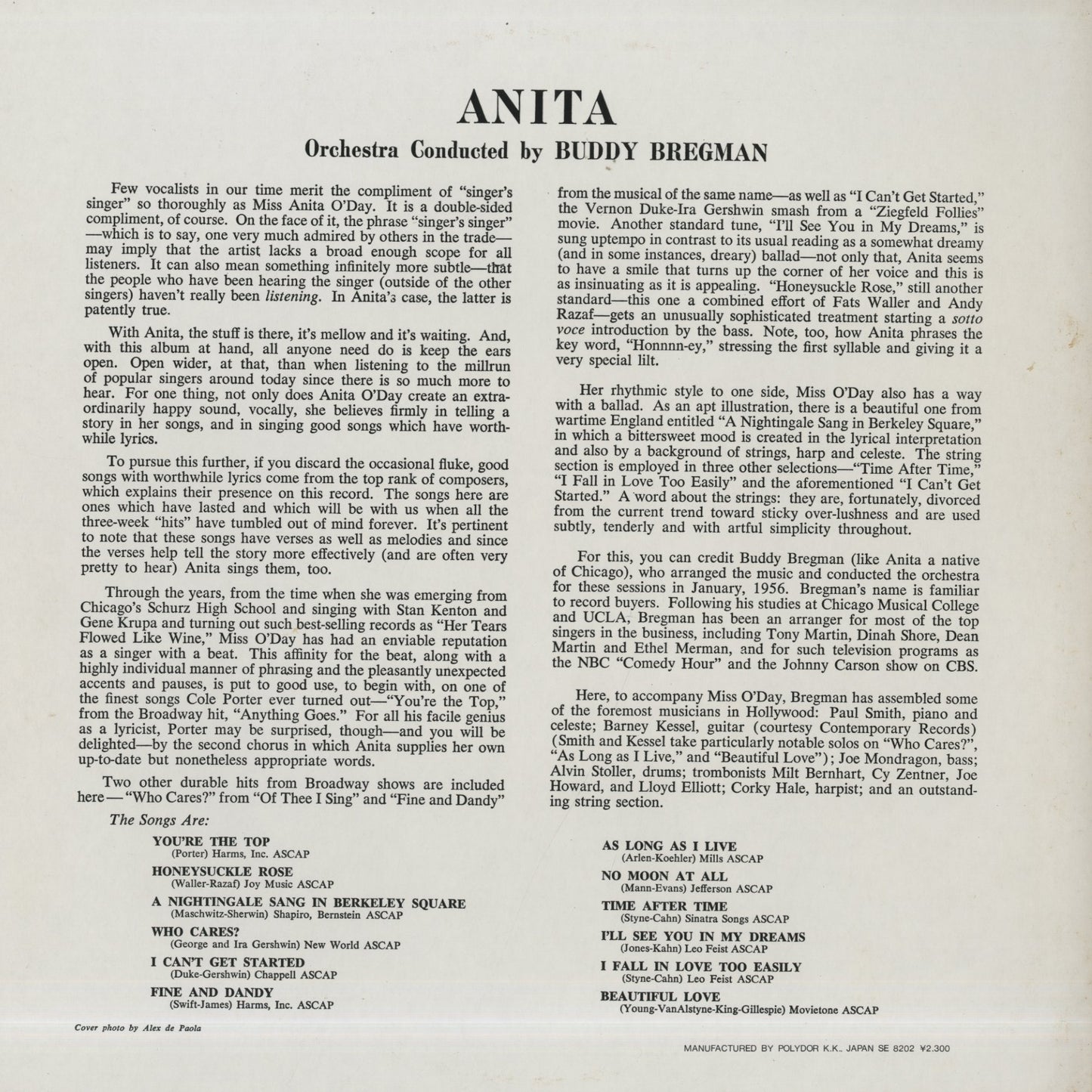 Anita O'Day / アニタ・オデイ / This Is Anita (23MJ-3120)