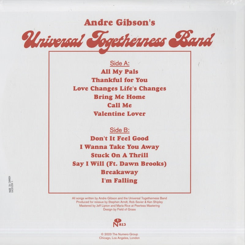 Andre Gibson's Universal Togetherness Band / Apart : Demos (1980-1984)  (NUM813)