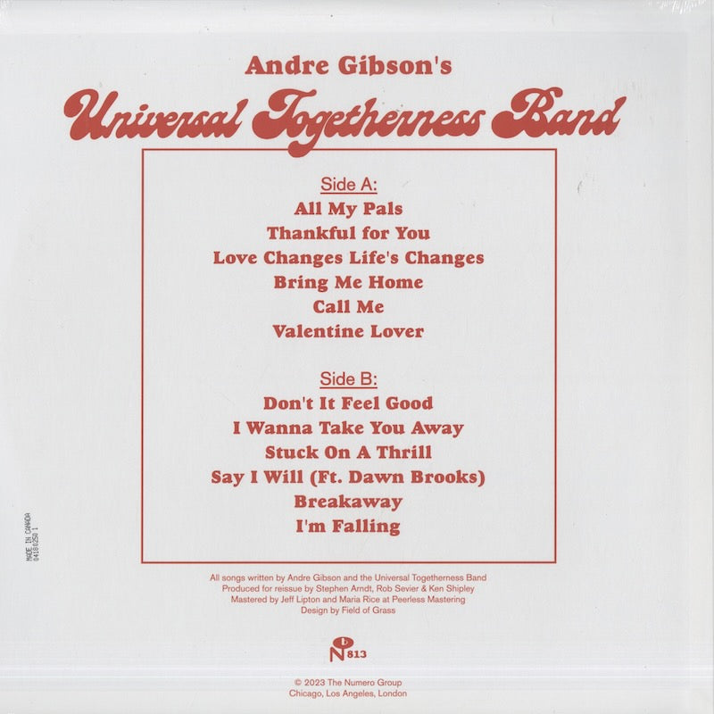 Andre Gibson's Universal Togetherness Band / Apart : Demos (1980-1984) (NUM813)