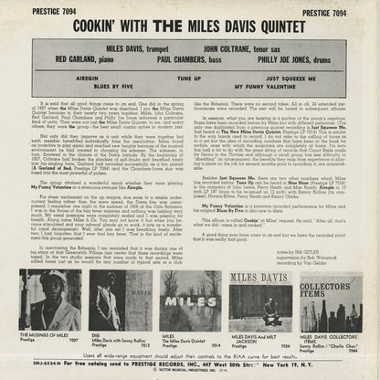 Miles Davis / マイルス・デイヴィス / Cookin' (SMJ-6534)