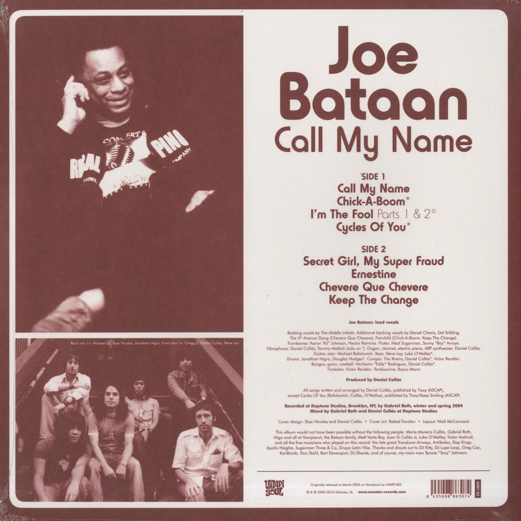 Joe Bataan / ジョー・バターン / Call My Name (VAMPI168)
