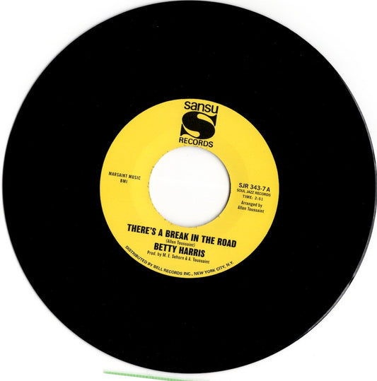 Betty Harris / ベティ・ハリス / There's a Break In The Road / Show It (SJR343-7)