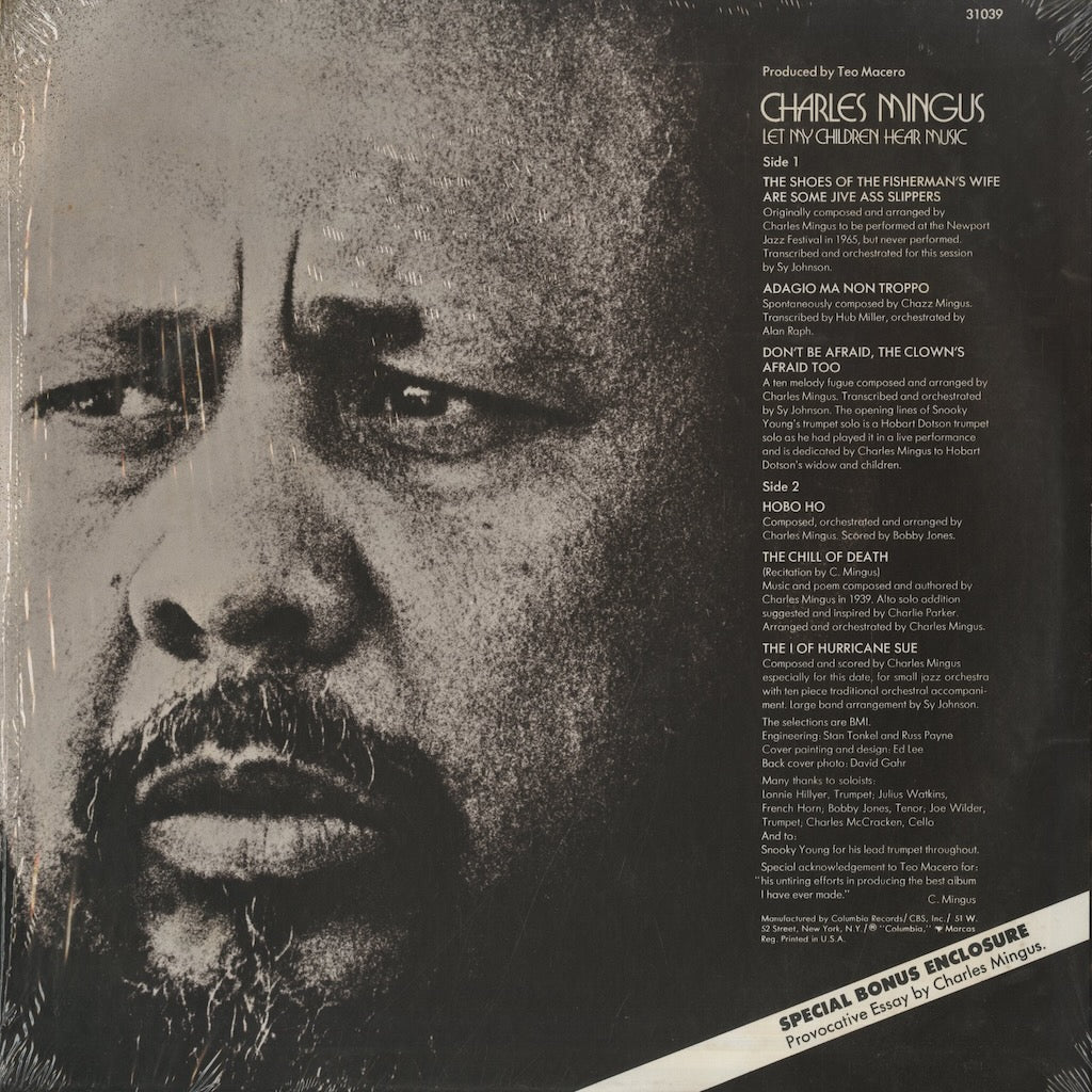 Charles Mingus / チャールズ・ミンガス / Let My Children Hear Music (KC 31039)