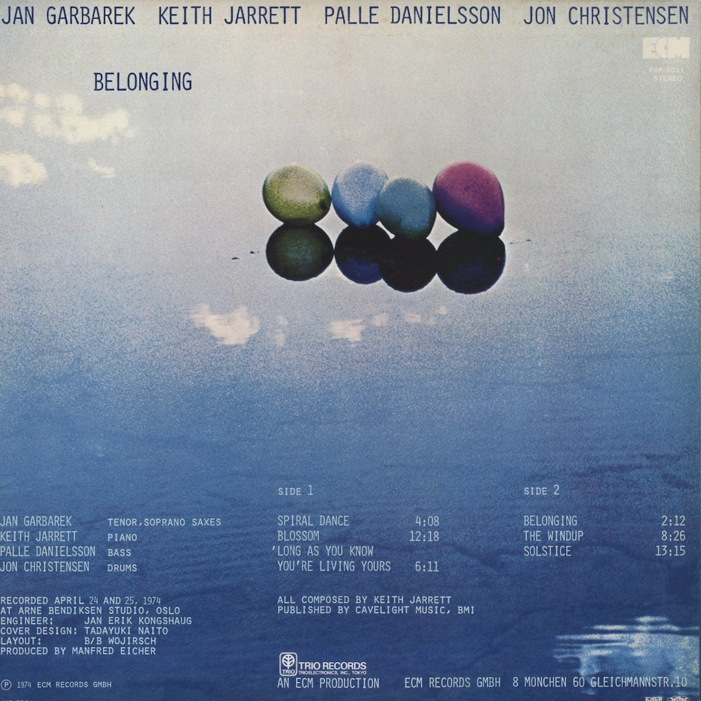 Keith Jarrett - Jan Garbarek / キース・ジャレット　ヤン・ガルバレク / Belonging (PAP-9011)