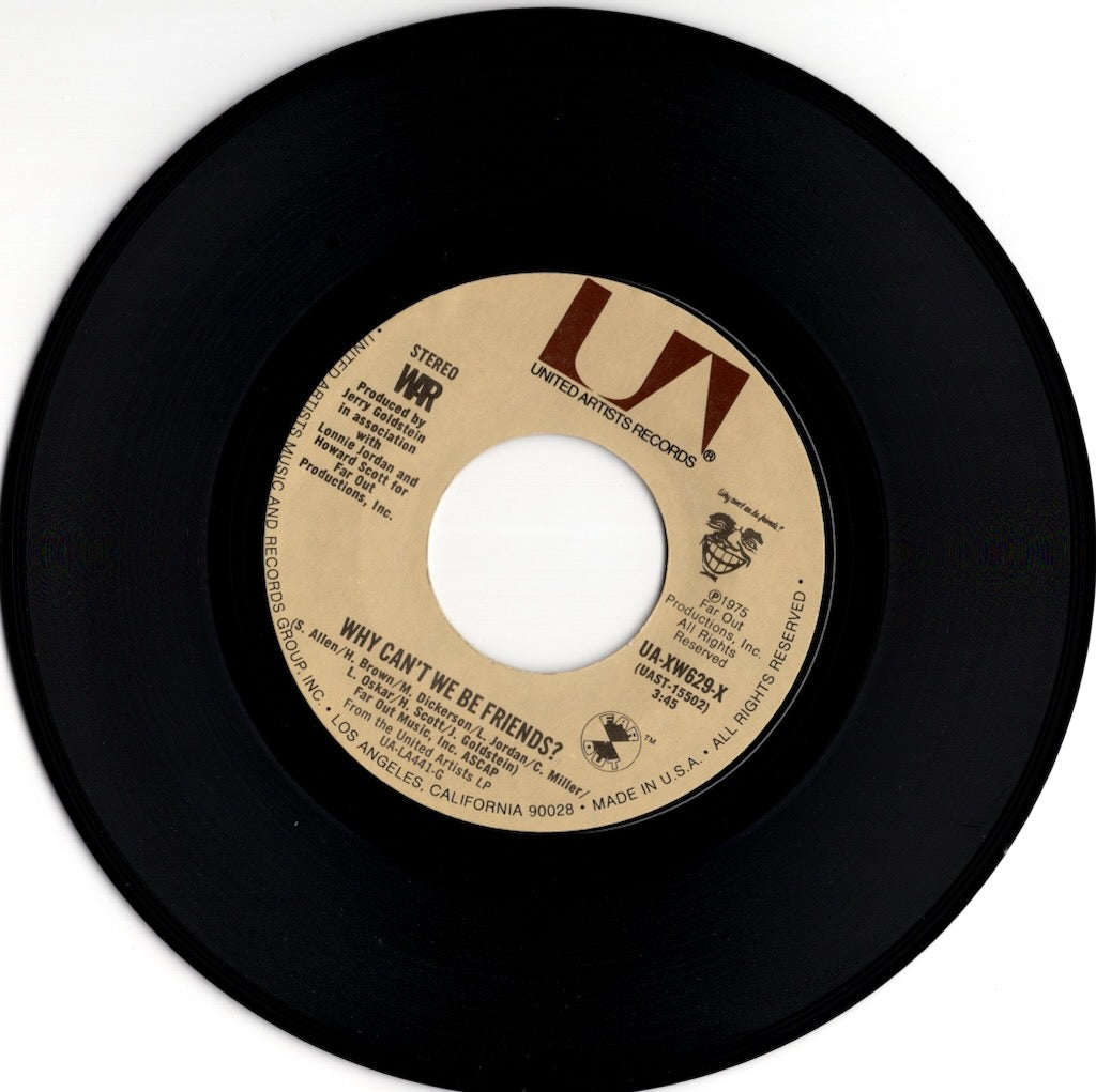 War / Why Can't We Be Friends ? -7 (UA-XW629-X) – VOXMUSIC WEBSHOP
