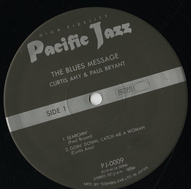 Curtis Amy & Paul Bryant / カーティス・アーミー ポール・ブライアント / The Blues Message (PJ-0009)