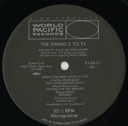 Bud Shank And Bob Cooper / バド・シャンク　ボブ・クーパー / The Swing's To TV (PJ-0411)