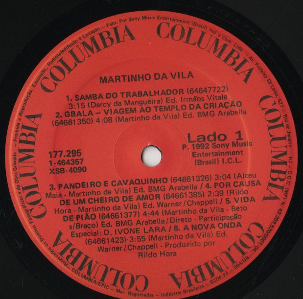 Martinho Da Vila / マルチーニョ・ダ・ヴィラ / Martinho Da Vila (177.295)