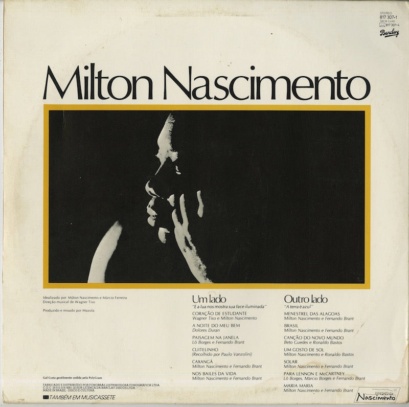 Milton Nascimento / ミルトン・ナシメント / Ao Vivo (817 307-1)