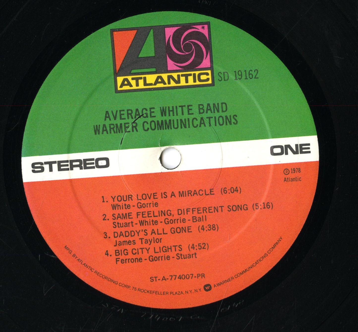 Average White Band / アヴェレイジ・ホワイト・バンド / Warmer Communications (SD 19162)