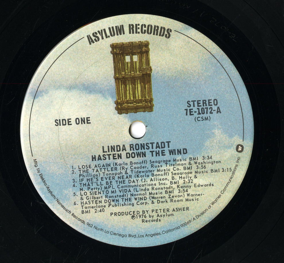Linda Ronstadt / リンダ・ロンシュタット / Hasten Down The Wind (7E-1072 ...