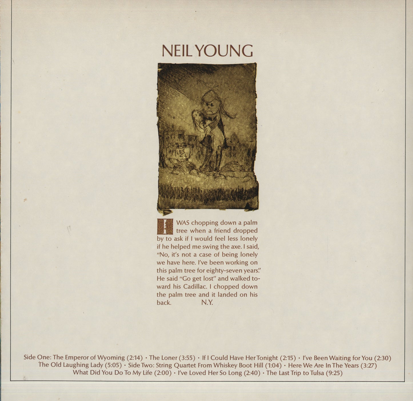 Neil Young / ニール・ヤング / Neil Young (RS 6317)