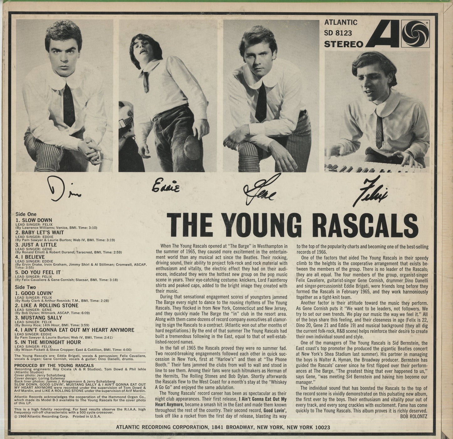 The Young Rascals / ヤング・ラスカルズ / The Young Rascals (SD 8123)