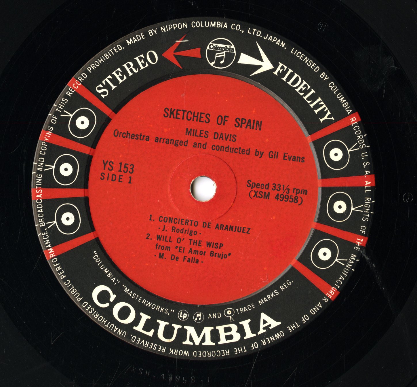 Miles Davis / マイルス・デイヴィス / Sketches Of Spain (YS-153
