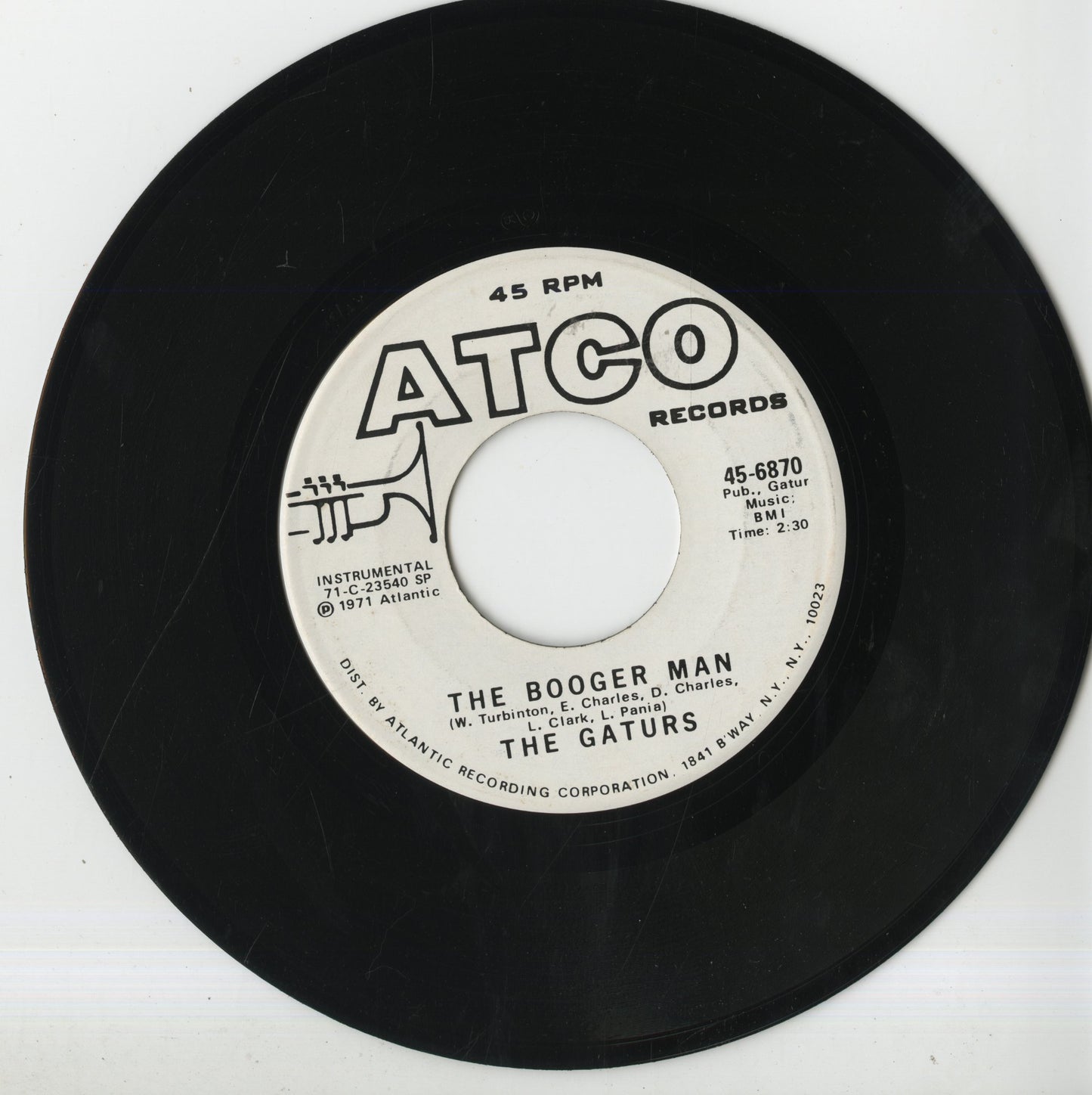 The Gaturs / ザ・ゲイターズ / The Booger Man -7 (45-6870)