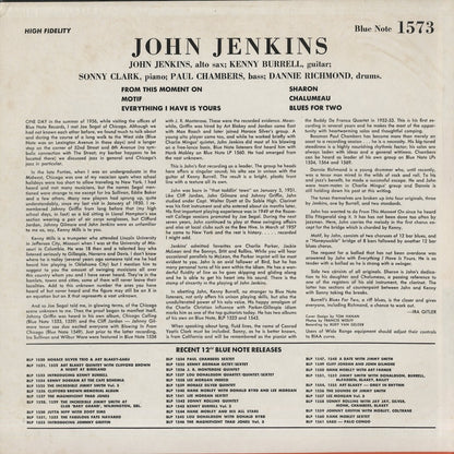 John Jenkins / ジョン・ジェンキンス / John Jenkins With Kenny Burrell (BLP 1573)