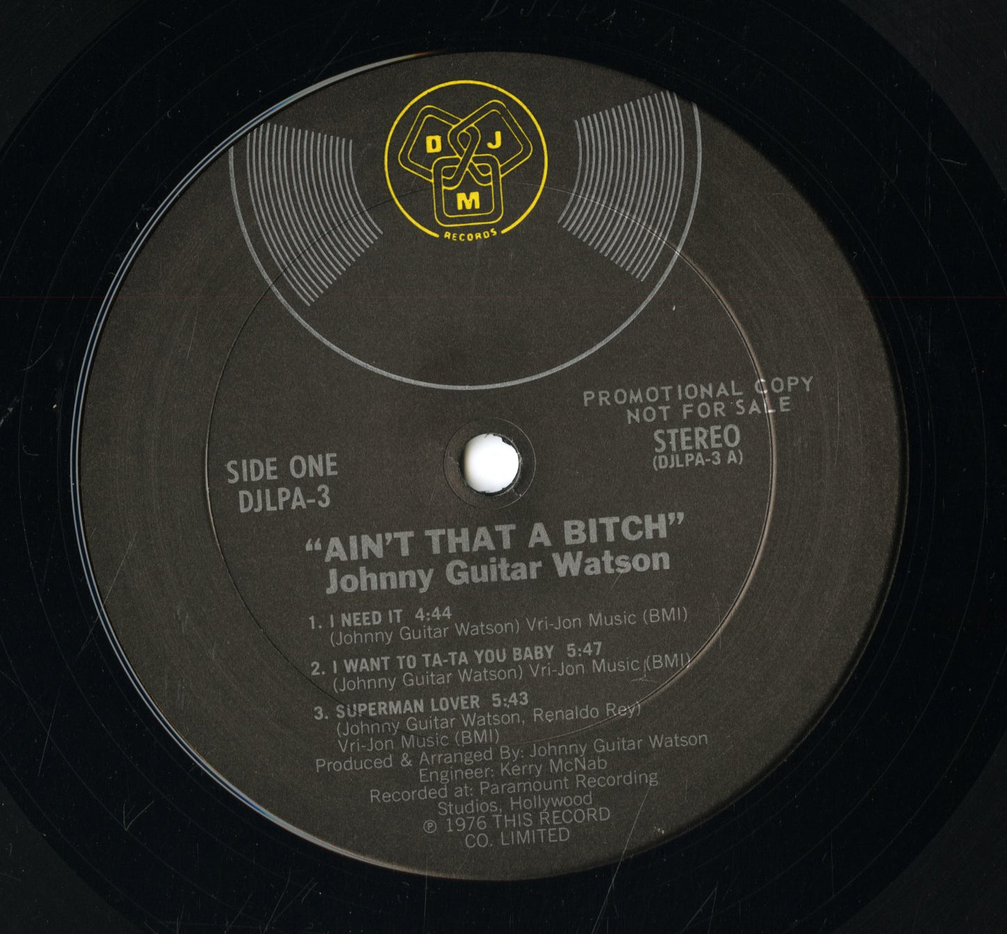 Johnny Guitar Watson / ジョニー・ギター・ワトソン / Ain't That A Bitch (DJLPA-3)