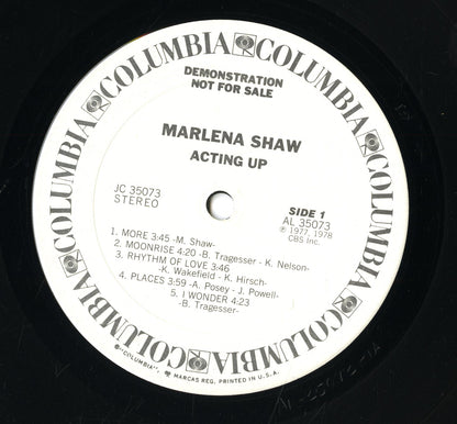 Marlena Shaw / マリーナ・ショウ / Acting Up (JC 35073)